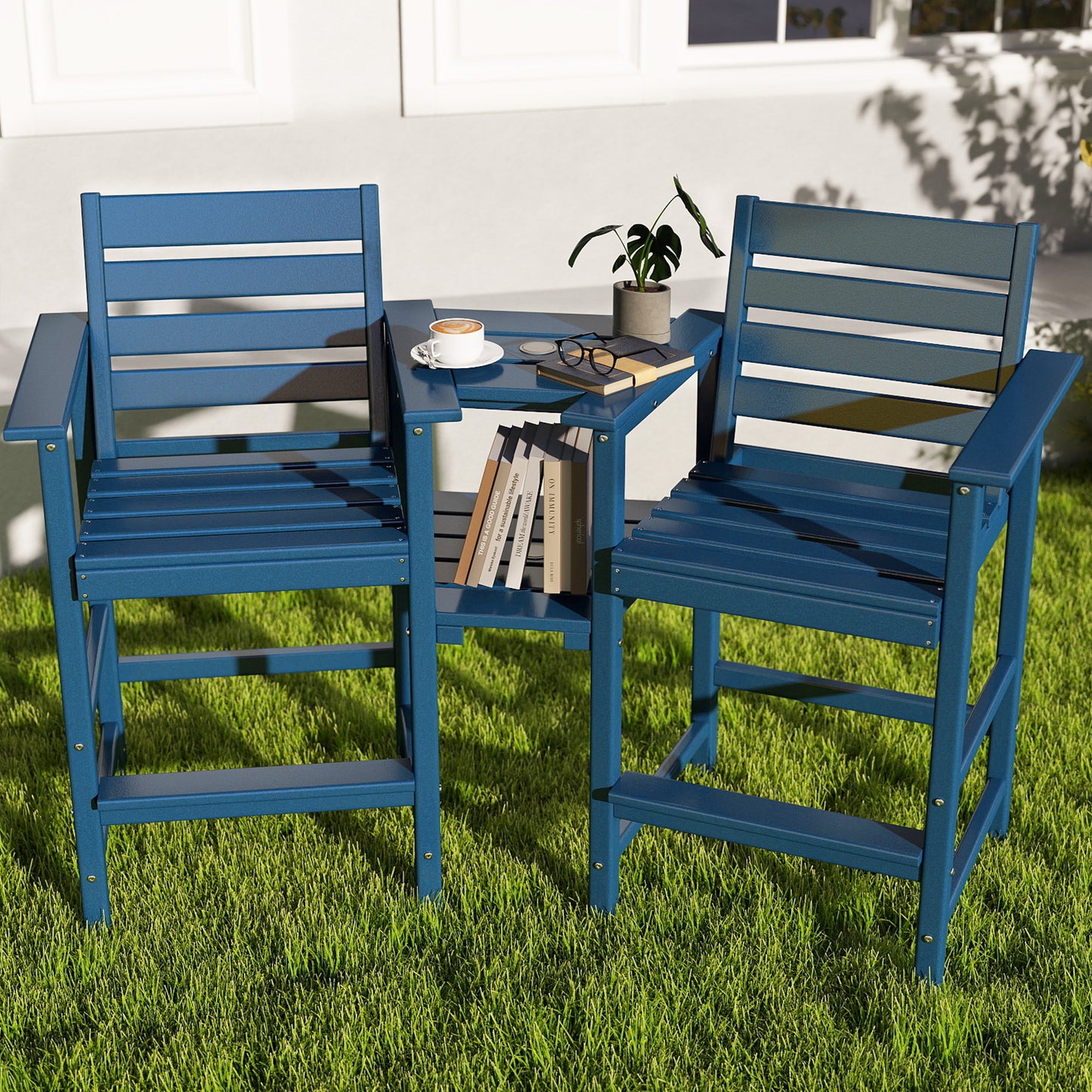 Modern Outdoor Bar Chairs Set