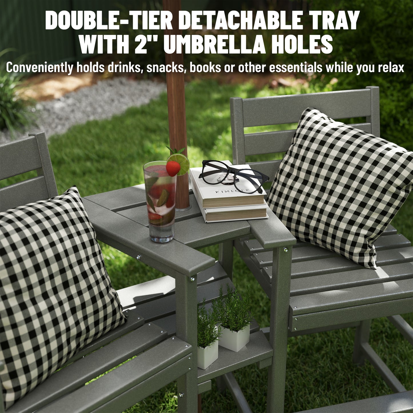 Modern Outdoor Bar Chairs Set