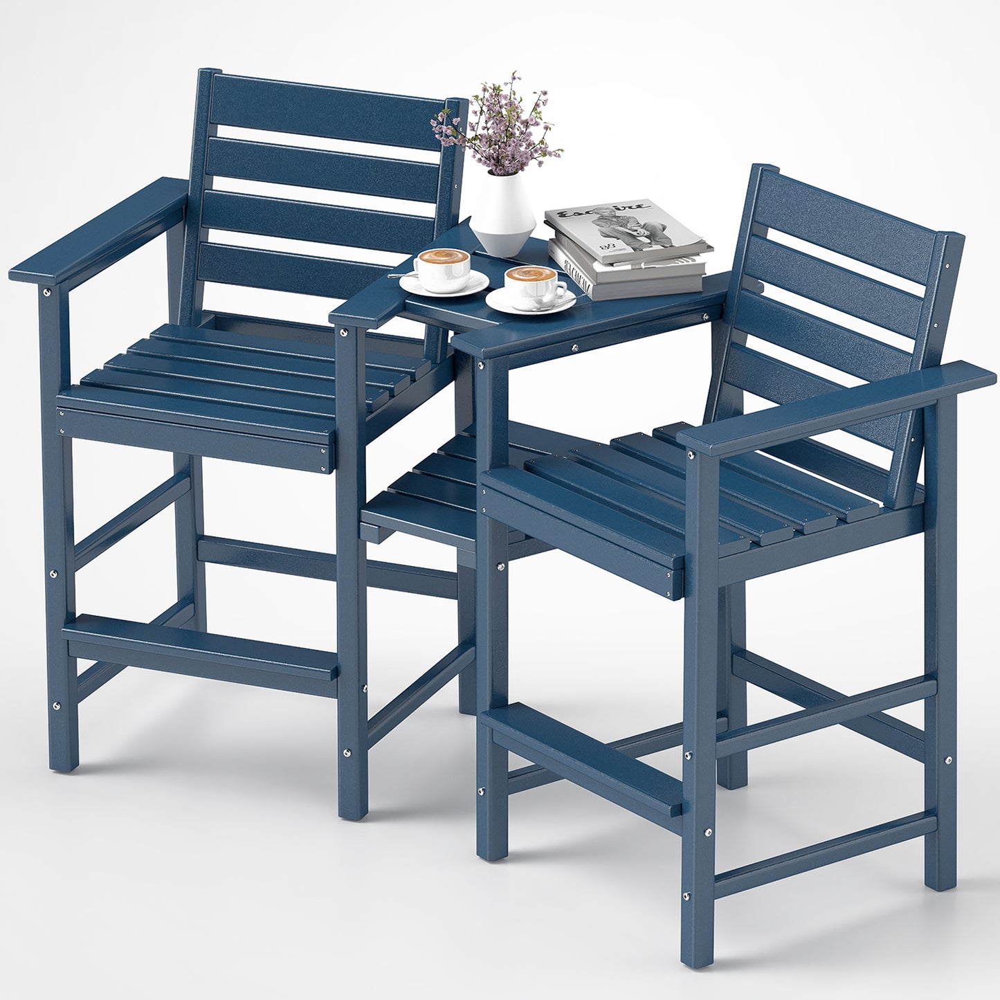 Modern Outdoor Bar Chairs Set